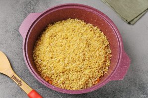 Плов с булгуром и жареной вермишелью