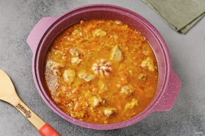 Плов с булгуром и жареной вермишелью