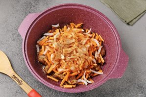 Плов с булгуром и жареной вермишелью