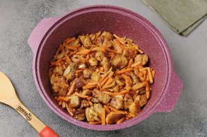 Плов с булгуром и жареной вермишелью