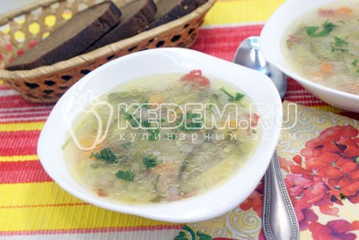 Рассольник с маринованными огурцами Рассольник с маринованными огурцами