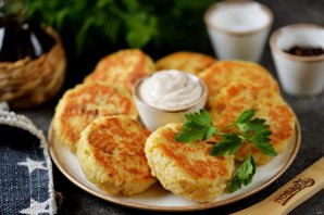 Рисовые оладьи с куриным филе Рисовые оладьи с куриным филе