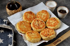 Рисовые оладьи с куриным филе Рисовые оладьи с куриным филе