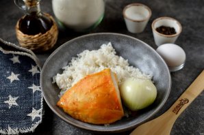 Рисовые оладьи с куриным филе Рисовые оладьи с куриным филе