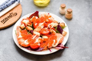 Салат с красной икрой
