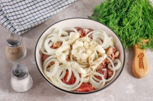 Шашлык из сердечек индейки на мангале