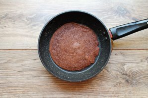 Шоколадно-кофейные блинчики на молоке