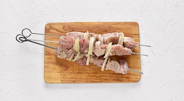 Советский шашлык с уксусом и луком, пошаговый рецепт с фото