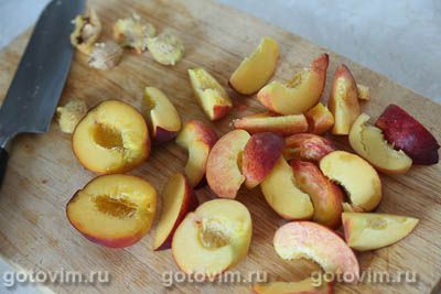 Свинина в духовке, запеченная с персиками в остром соусе Свинина в духовке, запеченная с персиками в остром соусе