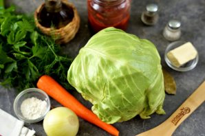 Тушеная капуста по-русски