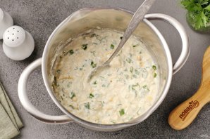 Творожные лепёшки с сыром и зеленью