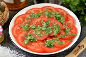 Закуска из помидоров с луком и медом Закуска из помидоров с луком и медом