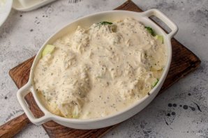 Запеканка из кабачков, брокколи и цветной капусты Запеканка из кабачков, брокколи и цветной капусты