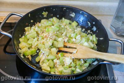 Жареные кабачки с яйцом и луком Жареные кабачки с яйцом и луком