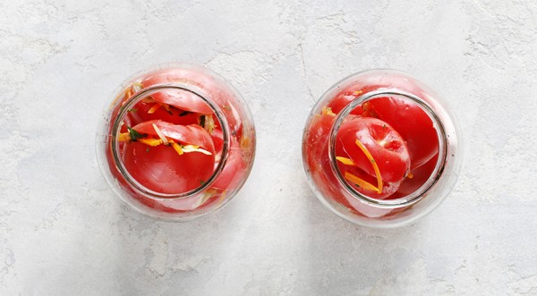 Фаршированные помидоры в томатном соке, пошаговый рецепт с фото