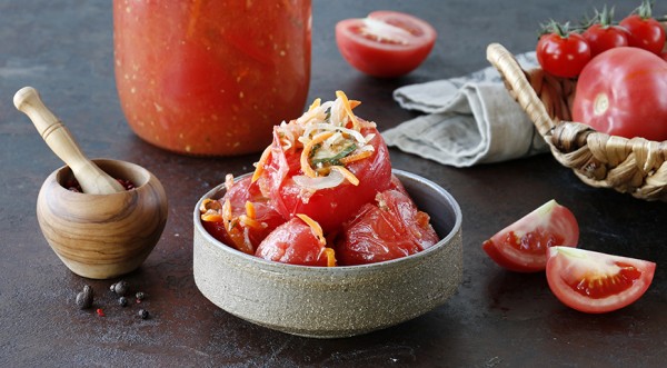 Фаршированные помидоры в томатном соке, пошаговый рецепт с фото