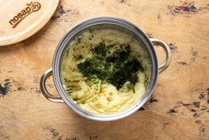 Картофельное пюре с зеленью