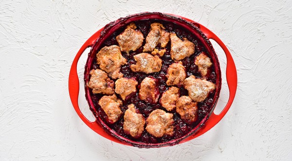 Кобблер с вишней, пошаговый рецепт с фото