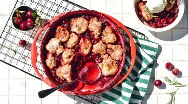 Кобблер с вишней, пошаговый рецепт с фото