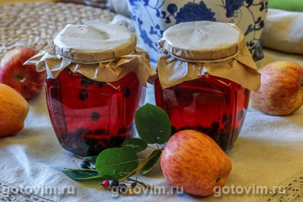 Компот из ирги и яблок на зиму Компот из ирги и яблок на зиму