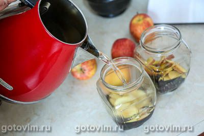 Компот из ирги и яблок на зиму Компот из ирги и яблок на зиму