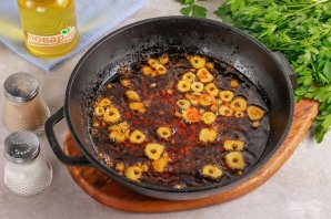 Креветки в соусе "Пиль-пиль"