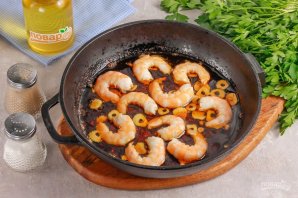 Креветки в соусе "Пиль-пиль"