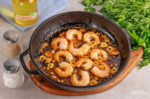 Креветки в соусе "Пиль-пиль"