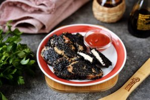 Куриное филе обжаренное в кунжуте "Куриный козинак" Куриное филе обжаренное в кунжуте "Куриный козинак"