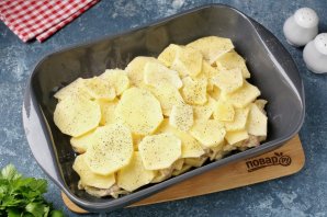 Куриные бёдра с картофелем по-французски