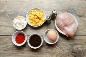 Куриные нагетсы в кукурузной панировке в духовке