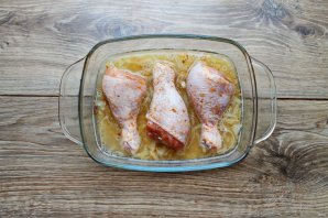 Куриные ножки запеченные с булгуром в духовке