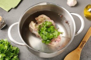 Куриный суп со сливками и лапшой