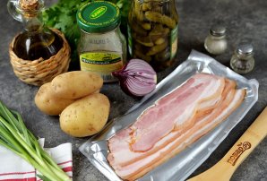 Немецкий картофельный салат с беконом Немецкий картофельный салат с беконом