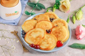 Оладьи с творожным сыром