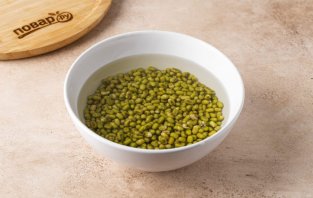 Плов из маша с шампиньонами