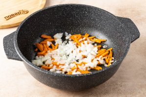 Плов из маша с шампиньонами