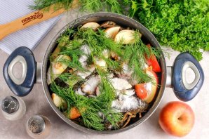 Раки с яблоками