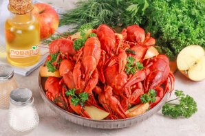 Раки с яблоками