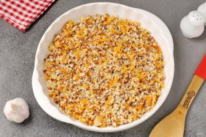 Рис с гречкой и курицей