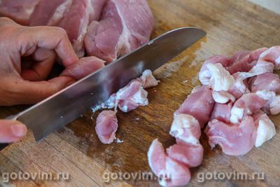 Рис с мясом и лисичками