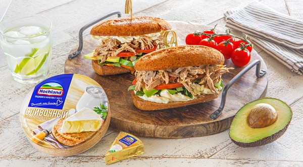 Сэндвич c бужениной, чипотле, авокадо и сыром, пошаговый рецепт с фото Сэндвич c бужениной, чипотле, авокадо и сыром, пошаговый рецепт с фото