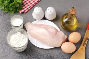 Сочное куриное филе в сметанном кляре