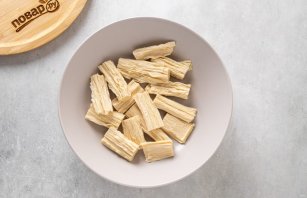 Соевая спаржа с грибами