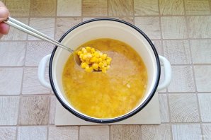 Суп "Солнечный" с пшенкой и кукурузой Суп "Солнечный" с пшенкой и кукурузой