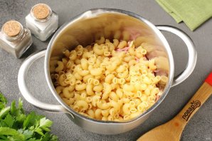 Запеканка "Сырые макароны"