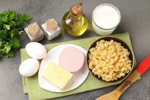 Запеканка "Сырые макароны"