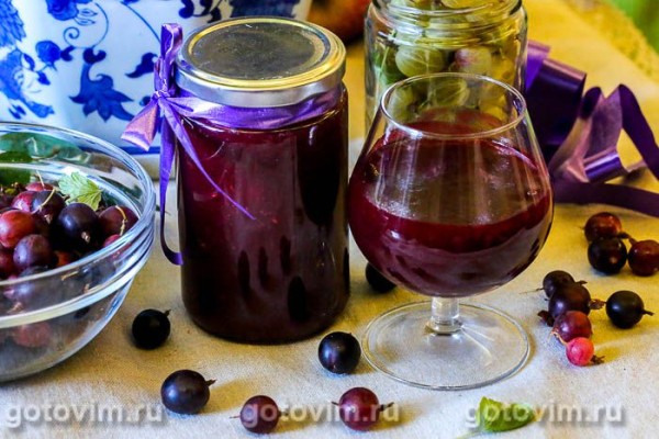 Желе из малины с крыжовником на агар-агаре Желе из малины с крыжовником на агар-агаре