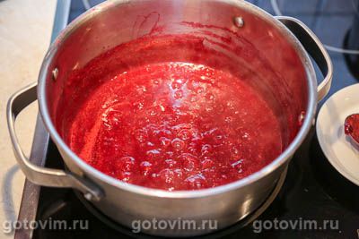 Желе из малины с крыжовником на агар-агаре Желе из малины с крыжовником на агар-агаре