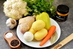 Золотой суп из цветной капусты Золотой суп из цветной капусты